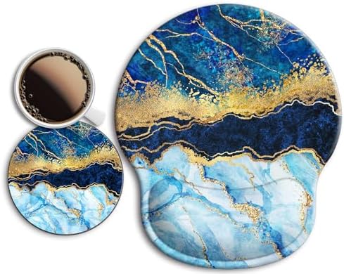 Ergonomic Mouse Pad with Wrist Rest Support,Gel Mouse Pads for Desk