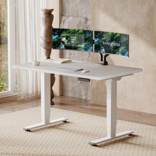 SANODESK Dual Motor Standing Desk 220lbs Height Adjustable Desk