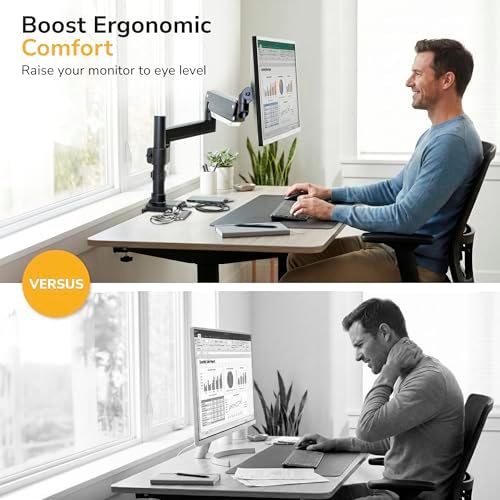 Mount-It! Heavy Duty Monitor Mount for 17-35" Ultrawide Monitors, 33 Lbs