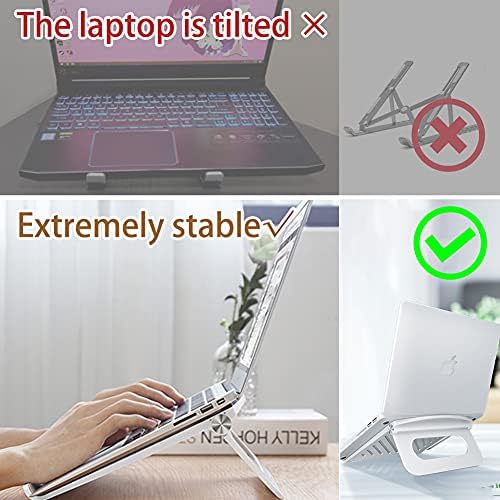 Laptop Stand for Desk Stable Foldable Adjustable Multi-Angle Desktop Holder