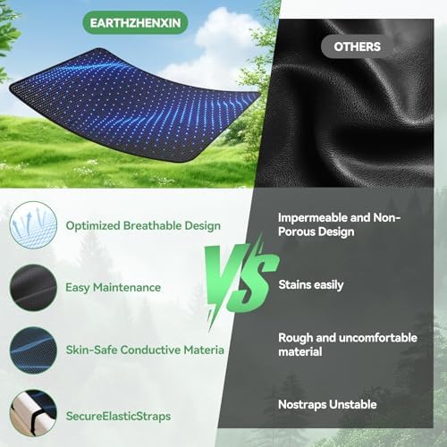 2 Pack Grounding Mat for Feet for Better Sleep & Stress Relief