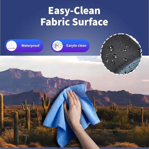 Saguaro Scenery Large Mouse Pad, Arizona Desert Landscape Desk Mat
