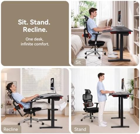 Newtral Smart Motorized Tilt Desk + Ergonomic Office Chair Bundle