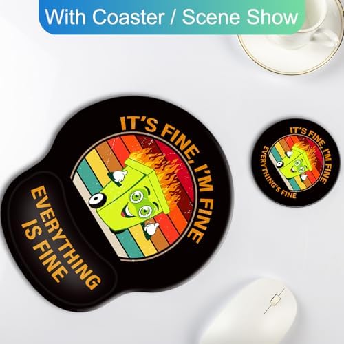 Ergonomic Mouse Pad with Wrist Rest Support,Gel Mouse Pads for Desk