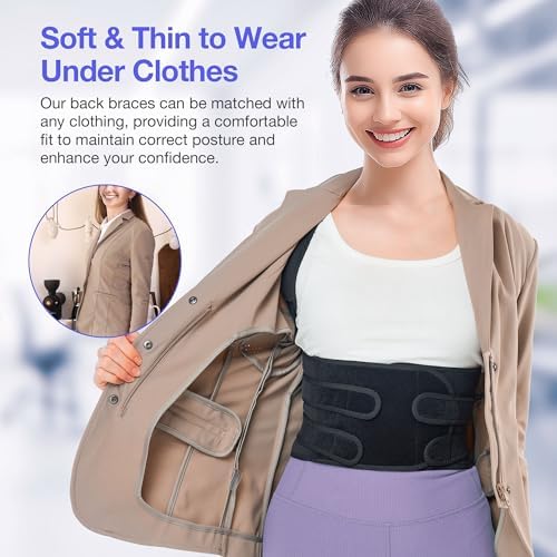 Kepwaa Posture Corrector for Women and Men, Upgraded Full Back Brace Support, Adjustable Shoulder Straightener for Improving Back Posture, Relief for Upper and Lower Back, Lumbar, Neck, Shoulder Pain