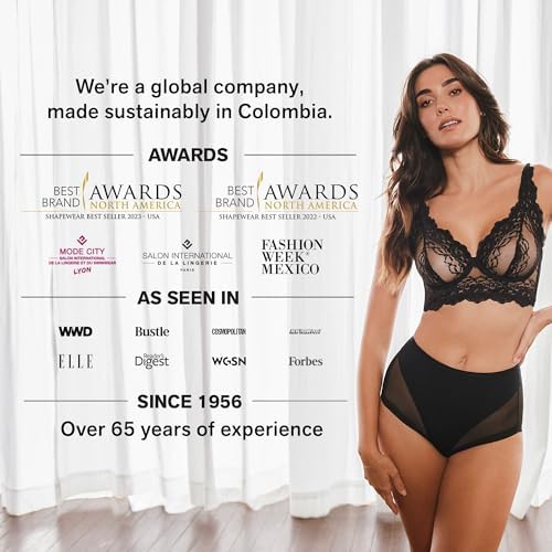 Leonisa Multi-Benefit – Posture Corrector Bra, Wireless Front Closure Posture Bra with Contour Cups and Back Support
