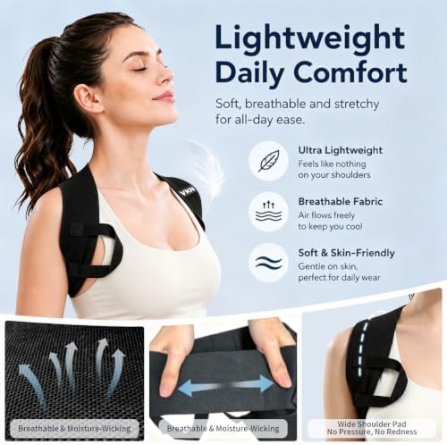 VKN Posture Corrector for Men and Women One-Piece Back Brace Exercise(S)