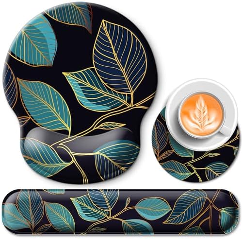 Mouse Pad and Keyboard Wrist Rest Support,Ergonomic Mouse Pad Set