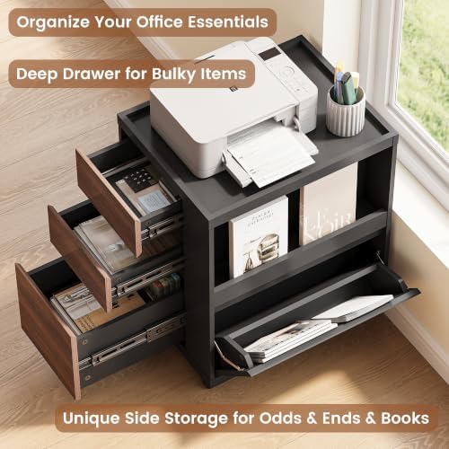 Mobile File Cabinet Under Desk with 3 Drawer, Office Storage Cabinet
