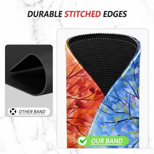 ITNRSIIET Mouse Pad Non-Slip Rubber Base Smooth Surface Stitched Edges Waterproof Durable Compatible with All Mice for Office & Gaming, Desk Accessory, Diameter 8.7 inch, SeasonTree