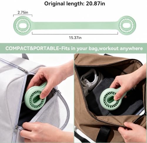 Resistance Band for Women, Silicone Shoulder Opener Back Stretcher,Stretch Bands for Exercise, Pull Exerciser for Posture Correction, Hand Grip Strengthener for Home Gym Office Travel