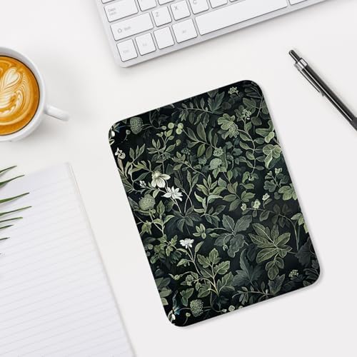 Small Mouse Pad, Mini Mouse Pad 6 x 8 Inch, Thick Rubber Waterproof Mouse Mat, Cute Mousepad for Women Men Wireless Mouse Laptops Home Office, Vintage Plants