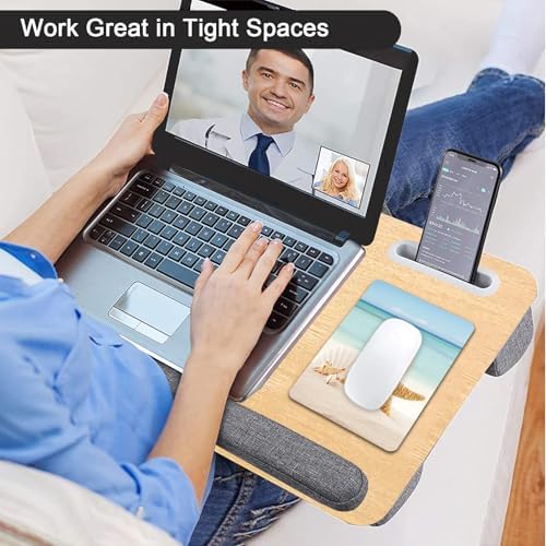 Small Mouse Pad, Mini Mouse Pad 6 X 8 Inch with Non-Slip Rubber Base for Keyboard Tray Laptops Wireless Mouse Home Office Travel, Washable & Portable (Seaside Starfish)