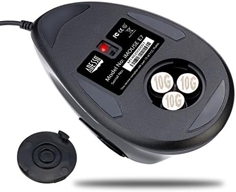 Adesso Imouse E7 Ergonomic Mouse for Left Hand, Black