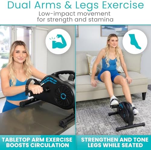 Vive Under Desk Bike Pedal Exerciser - Stationary Exercise Leg Peddler