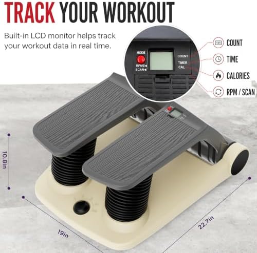Air Stepper Machine with Resistance Bands