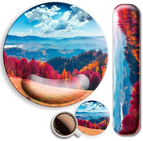 Mouse Pad and Keyboard Wrist Rest Support,Ergonomic Mouse Pad Set