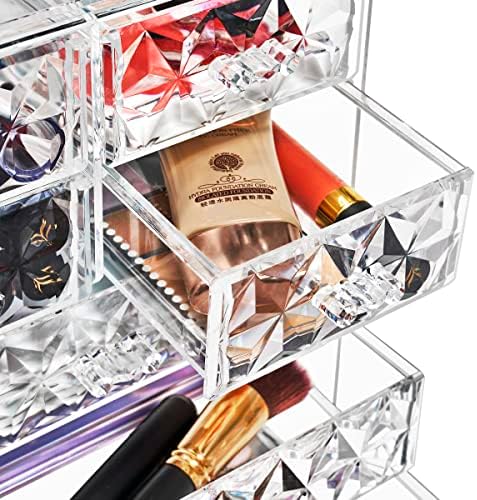 Sorbus 7-Drawer Makeup Organizer with Small & Wide Drawers (Diamond)