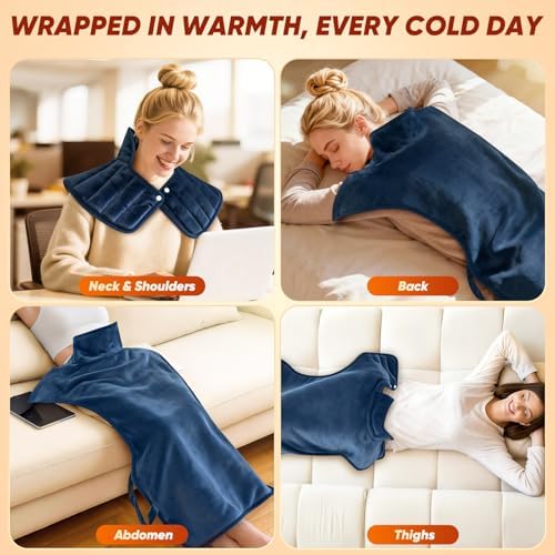 Graphene Heating Pad for Shoulder and Back, 35"x24" XL Full Body Pad