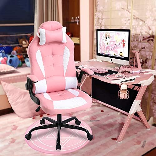 Meet perfect Ergonomic Gaming Chair with Lumbar Support, Pink