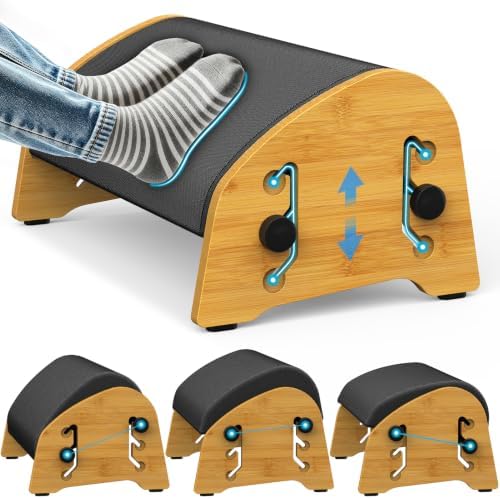 YEASHEIN Adjustable Office Foot Rest Under Desk at Work with 8 Positions