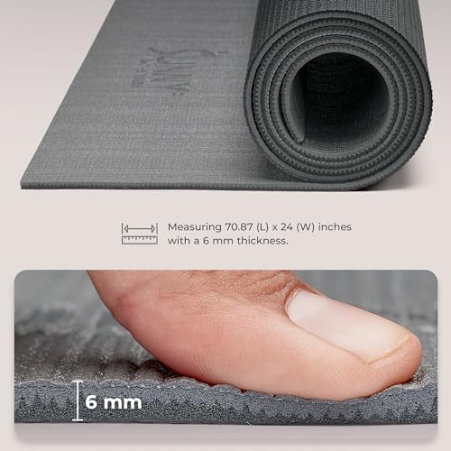 Sunny Health & Fitness Exercise Yoga Mats - Non-Slip Support for Home & Gym
