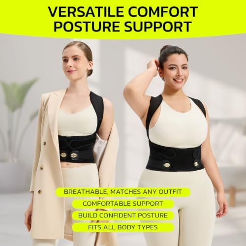 AOFIT Posture Corrector for Women Men, Full Back Support Back Brace