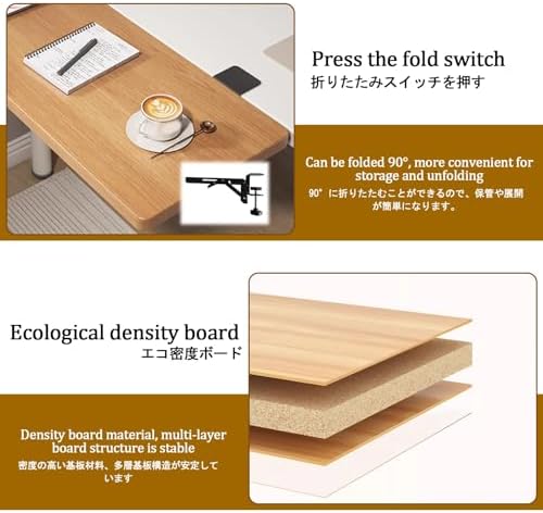 Foldable Table Extension,Small Desk Extender Tray,Folding Wall Table Keyboard Extender,Floating Table Hanging Computer Desk,Table Mount Armrest Shelf,Computer Elbow Arm Support