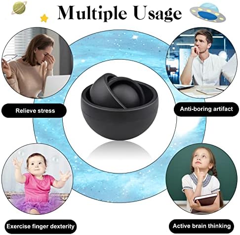 Fidget Toys for Adults, Autism Sensory Toys for Kids 8-12, Black 1PC