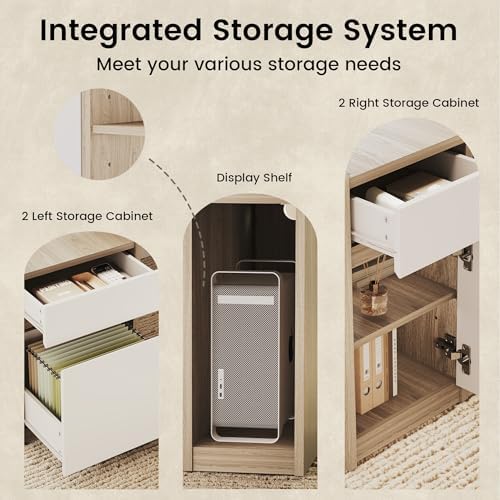 ModernMate 71" Executive Electric Standing Desk with 3 Drawers & Storage