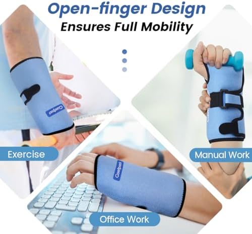 Comfpack Wrist Ice Pack Wrap for Carpal Tunnel Relief with Gel Ice Pack