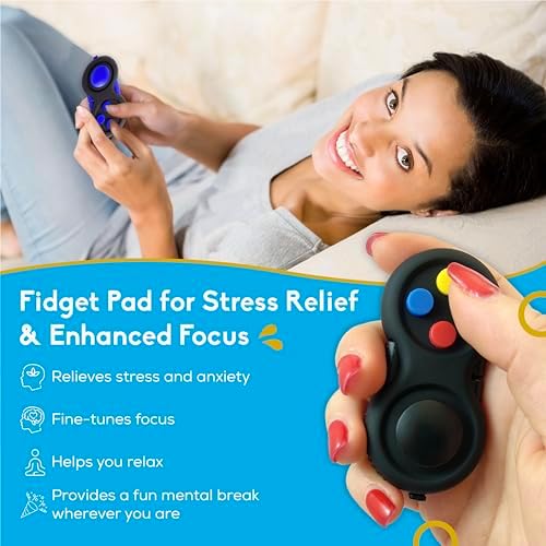 PILPOC Fidget Pad, Fidget Controller Toy Reduced Stress & Anxiety for Kids