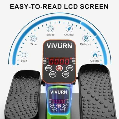 Under Desk Elliptical Leg Exerciser While Sitting for Seniors