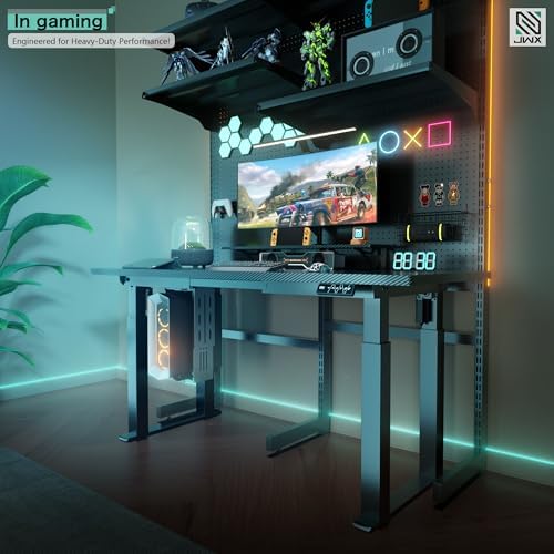 JWX Heavy Duty 4-Leg Standing Desk Frame, Dual Motor, 330 lb Capacity