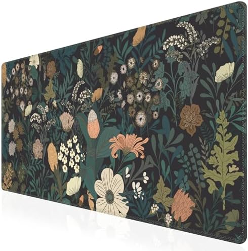 iCasso Desk Mat, Desk Matt for Desktop, Cute Desk Pad Mat, Weeds