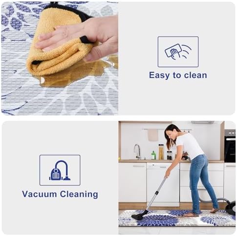 KIMODE Anti Fatigue Mats for Kitchen Floor Cushioned Kitchen Rugs Sets of 2