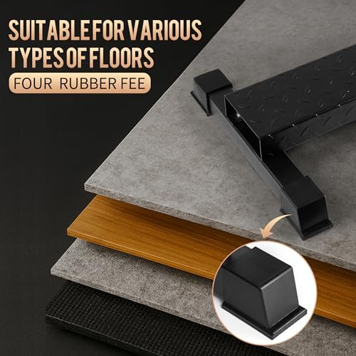 Steel Standing Calf Raise Platform, Anti-Slip Block for Leg & Squat