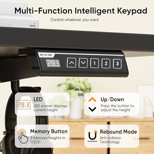 Monomi 79" Large Electric Standing Desk,Height Adjustable for Two-Person