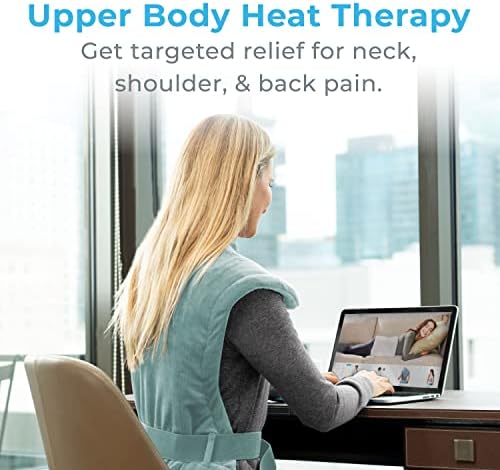 Pure Enrichment PureRelief XL Extra-Long Back & Neck Heating Pad, 4 Settings
