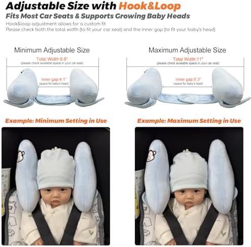 Baby Head Neck Support Pillow,Baby Travel Pillow Cushion for Car Seat