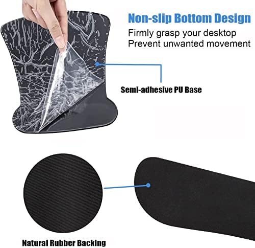 Keyboard Wrist Rest Pad and Ergonomic Mouse Pad Wrist Rest (with Coaster) Set, Non-Slip Base & with Memory Foam for Easy Typing and Wrist Pain Relief - Quote Live Love Laugh