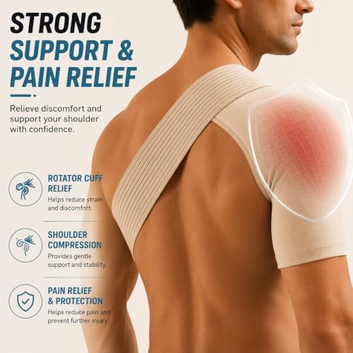 Shoulder Brace for Men & Women,Compression Shoulder Support Sleeve