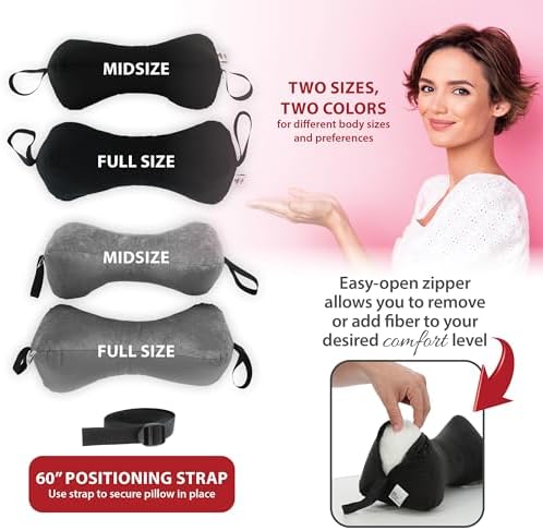 Sleep Log Ergonomic Neck & Travel Pillow for Pain Relief & Support, Full GR