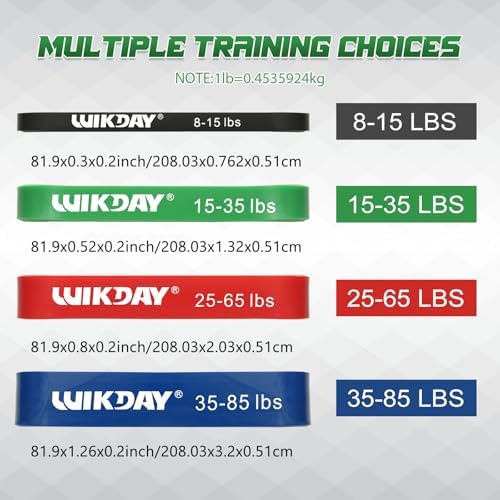 WIKDAY Resistance Bands for Working Out with Door Anchor