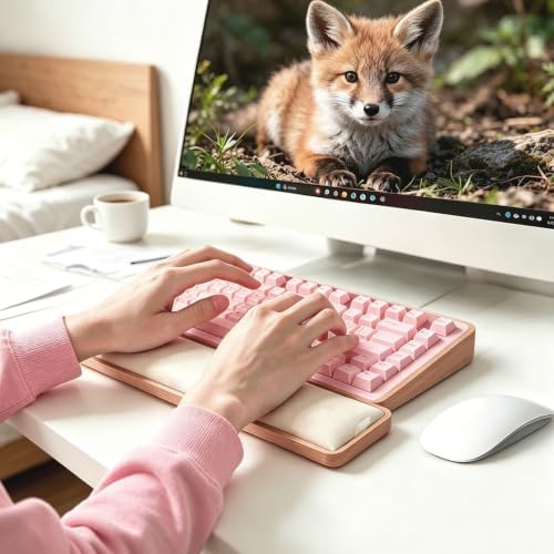Keyboard Wrist Rest Ergonomic Memory Foam for Gaming, Laptop
