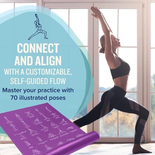 NewMe Fitness Thick Yoga Mat for Women and Men - 5mm Non Slip Pilates Mat