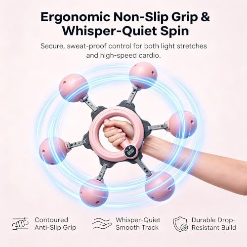 Infinity Arm Hoop,Rotating Wrist and Forearm Trainer with Digital