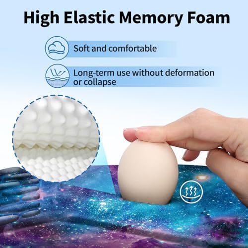 YIWEI Ergonomic Mouse Pad with Wrist Rest for Carpal Tunnel Pain Relief