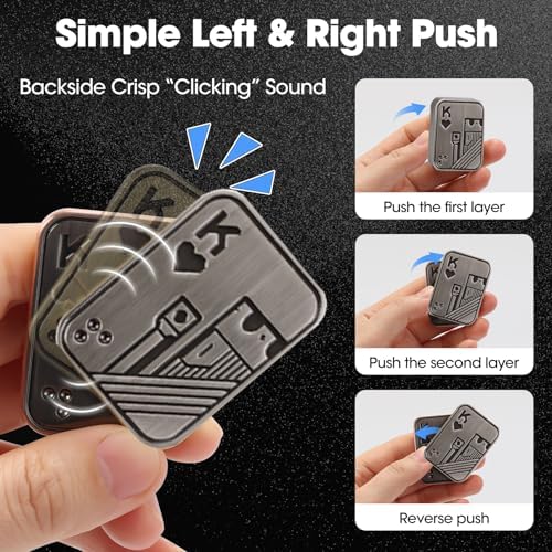 Fidget Slider, Poker Push Card, Fidget Toys Adults, Fidget Clicker