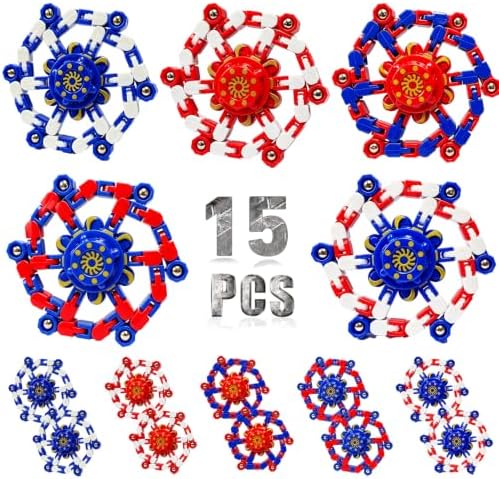 Transformable Fidget Spinners,15PCS Funny Sensory Fidget Toys Adults